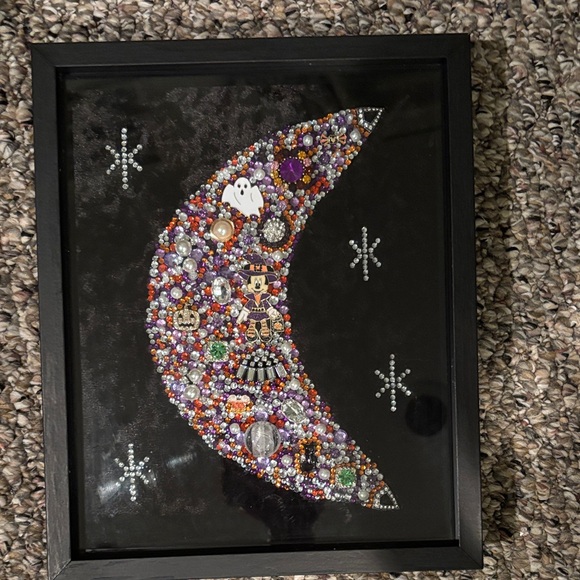 Handmade Upcycled Halloween Minnie Mouse Jewelry Art - Picture 7 of 7